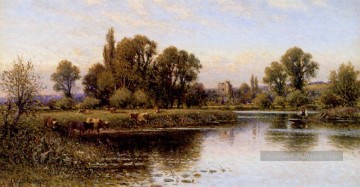  Alfred Peintre - Medmenham Abbey paysage Alfred Glendening